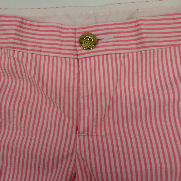 Lilly Pulitzer SZ 6 Callahan Party Women’s Short Pink White Stripe Seers… - Picture 5 of 11